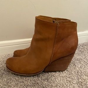 Kork-Ease brown booties. Size 8